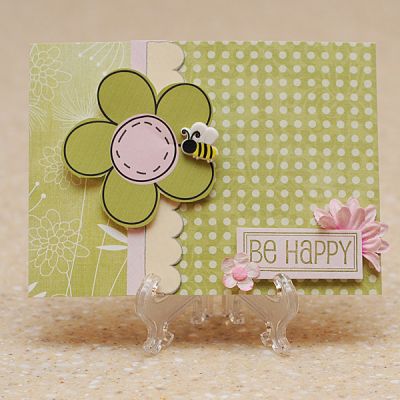 Be Happy card
Labels2Use "be happy" stamp

A Fresh Start digital scrapbook kit by Jennifer Fox and Amy Stoffel

Adorable Card Set template by Shawna Clingmerna

Prima Marketing flower
bee brad by The Paper Studio
CTMH Olive ink
Keywords: labels2use