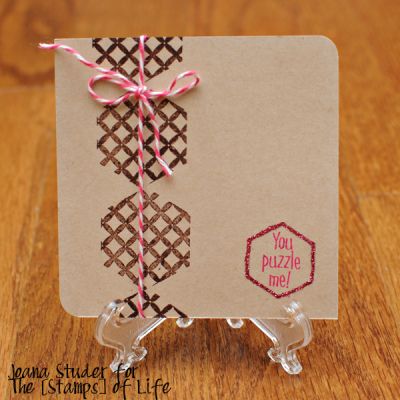 Puzzle Me!
Hexagons2Love
chocolate and guava inks


