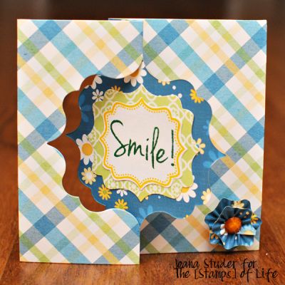Smile!
Faces4Stamps
Flip-its fancy label die
Sizzix Framelets fancy label dies
Spearmint & banana inks

