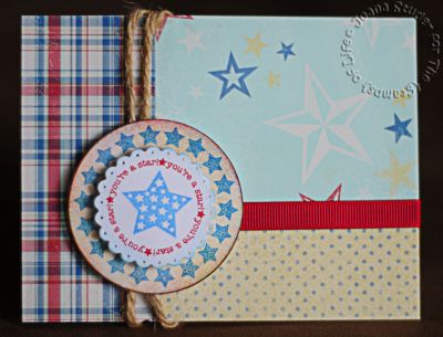 You're a Star!
hybrid card using Dani Mogstad's Americana (retired) and the Stars4You stamps. Circles are Nestabilities. Ink is CTMH.
