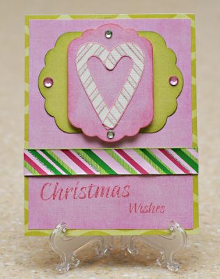 Christmas Wishes
Christmas2Build candy canes and words
PK Glitz Crystal glitter
pink and green rhinestones
The Paper Studio ribbon
Nestabilities dies
CTMH inks
Fra-Gee-Lay digital paper kit by Libby Weifenbach
