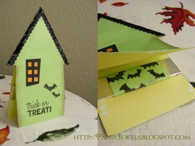 Spooky House Gum Treat Card

See how the window is made here: http://paperjewels.blogspot.com/2009/09/halloween-card-and-treat-bag.html
