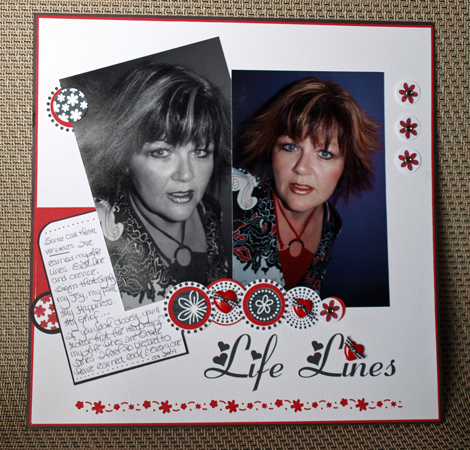 Life Lines by Vicki G
Please see my blog for detailed instructions

www.summerthymestudio.blogspot.com
Keywords: Back2Basics Sept 09 Scrapbooking Vicki G digital