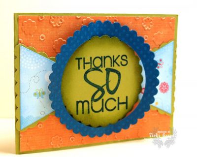 Fun summer card 
Keywords: Phrases2say, Pennant Framelits, Scalloped Circle Framelits, Butterfly embossing Folder