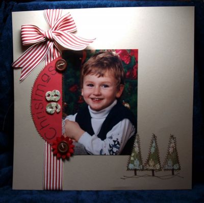 My Christmas Joy
A quick and easy Scrapbook Page. Watch for a project sheet soon!
Keywords: Joy2Christmas VickiG Scrapbooking, digital