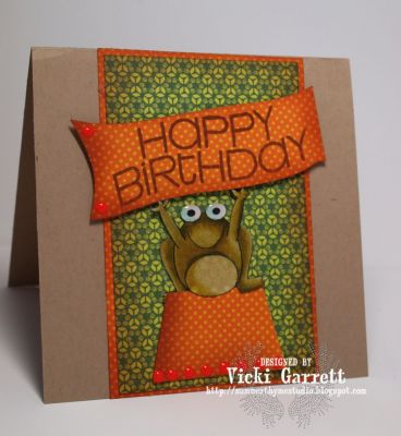 Happy Hoppy BIrthday
His little pedestal is made with the bottom of the Cupcake Die!
Keywords: sign4froggy