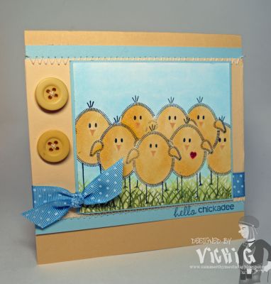 Hello Chickadee
A fun card made with the Eggs4Easter Clear Stamps. I used a mask to create a crew of sweet chickies!
Keywords: Eggs4Easter Clear Stamps