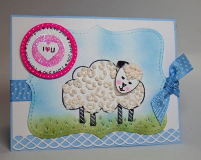 I Love Ewe
An out of the box card made with the HappyBday2You set. Project sheet to follow

