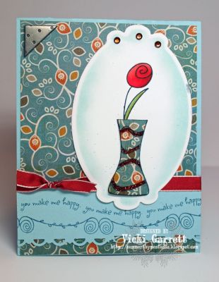 YOu make me Happy
i LOVE this set so much! It's versatile and can be easily Paper pieced!
Keywords: Flowers2share Vicki G