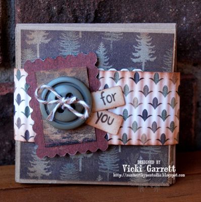This is a fun little gift set with 4 masculine cards....they measure 3x3 inches
Keywords: postage2stamp, chocollate ink