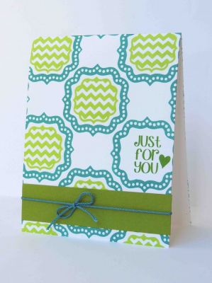 *Just For You 
The framefive2stamp set is a fun set to create a background with!
