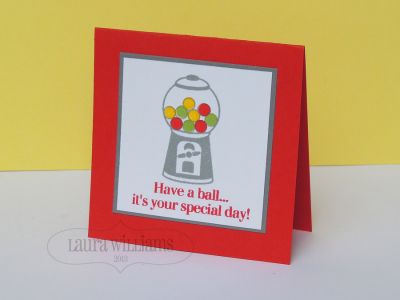 3x3 bubblegum card
a tiny little 3x3 card. perfect for a little note or to attach to a gift
