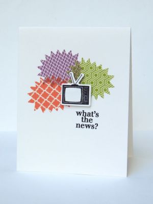 *Whats the News?
The zig zag bubbles were diecut on washi tape sheets from We R Memory Keepers
