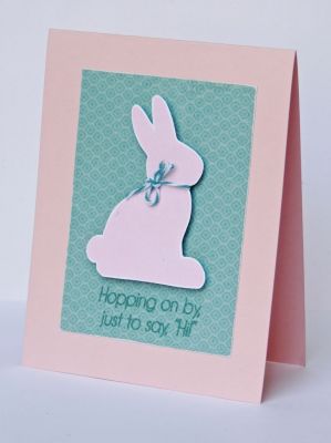*Hopping By
Sweet and simple card! 
