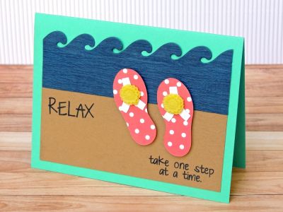 *Relax flip flop card

