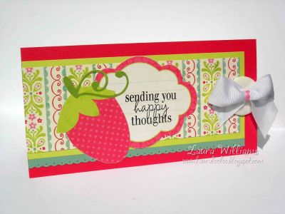 Sending you happy thoughts
I am completely smitten with My Mind's Eye Quite Contrary paper and goodies . . .and they were perfect with this sweet sentiment from GetWell2You!!!!
Keywords: getwell2you