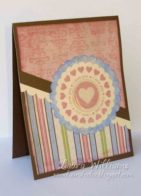 heart circles
Close To My Heart patterned paper, and ink
