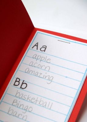 My Word Book (inside)
a dictionary/word book for a child to write words they find, words they know, or words they want to remember. 
