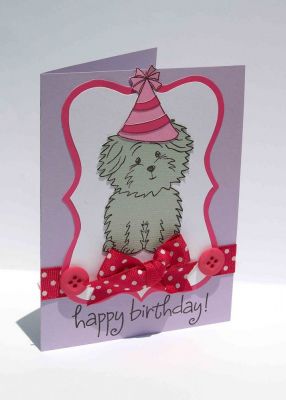 Happy Birthday Cookie!
Using birthday4Cookie set! Love how the party hat fits on Cookie's head! :)
