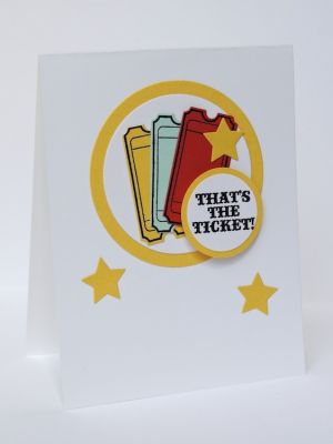 *Thats the Ticket!
Also using stars from the balloons2cut die set. Circle dies are Stephanie's Sizzix Framelits. 
Keywords: balloons2cut 