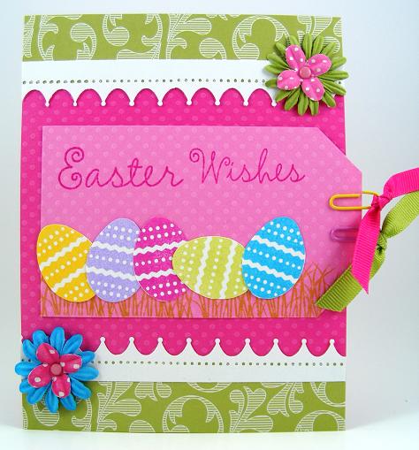 Easter Wishes Tag Card
Quick card using the clear stamp set called Eggs4Easter.
