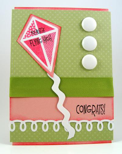 Congrats Kite Card
kites2fly clear stamp set
