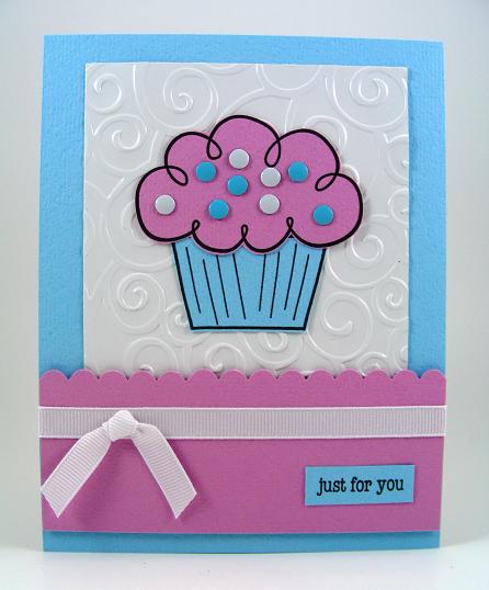 Just For You Cupcake Card
Card featuring the January, 2010 HappyBday2You release.
