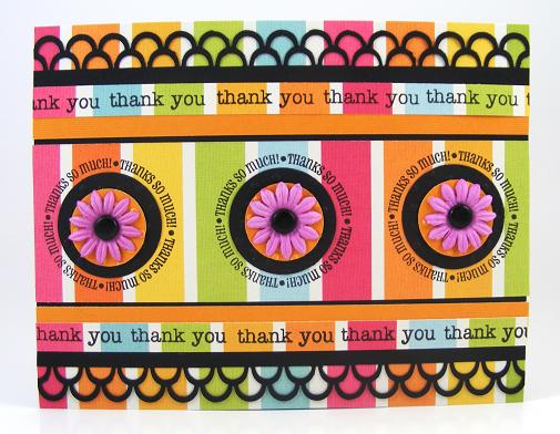 Striped "Thank You" Card
Clear stamp set called Thanks2You by The [Stamps] Of Life
Keywords: The Stamps Of Life/Thanks2You
