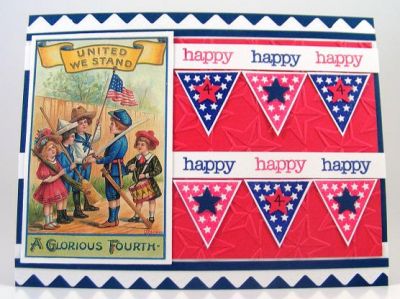Happy 4th Card
Keywords: May Stamps Of Life Release/banners4all Clear Stamp Set