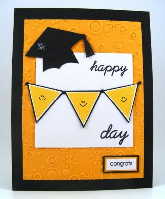 Happy Graduation Banners Card
This card also has word stamps from the HappyBday2You clear stamp set.  The graduation hat is my creation.  :)
Keywords: May Stamps Of Life Release/banners4all Clear Stamp Set