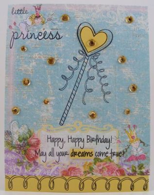 Princess Birthday Card
Card uses princess4life clear stamp set by The {Stamps} Of Life.  It also features greetings4birthday and borders4me clear stamps.
Keywords: princess4life greetings4birthday borders4me