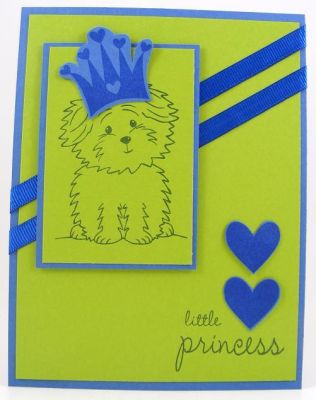 Little Princess Card
Card features princess4life clear stamp set.  It also uses the birthday4Cookie clear stamps.
Keywords: princess4life birthday4Cookie