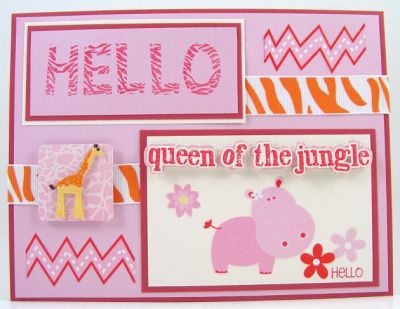 Queen of the Jungle Card
zebra2letter clear stamp set used
Keywords: zebra2letter