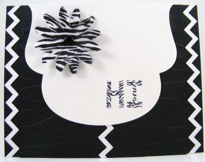 Zebra "Hi" Card
zebra2letter clear stamps
Sizzix eClips used for shape and borders
Keywords: zebra2letter