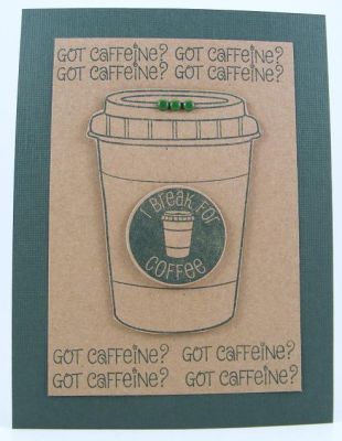 Got Caffeine Card
Card features coffee4two clear stamp set.
Keywords: SOL coffee4two