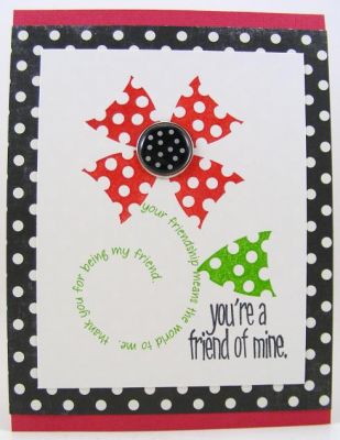 Friendship Flower Card
I used umbrella4you with the swirls4words to create this flower.  :)
Keywords: umbrella4you
