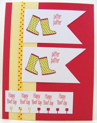 ***Happy Boot Day Card***
Set used:  patterns4boots
Keywords: patterns4boots
