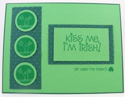 Kiss Me Card
Card features shamrocks4us and icons4us clear stamp sets.
Keywords: shamrocks4us