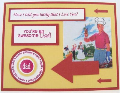 quote2love and all4Dads clear stamps sets
Image -- Crafty Secrets
Arrow Diecuts -- Sizzix eClips (large arrow)
Smaller Arrows -- Punch
Keywords: quote2love