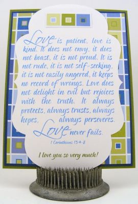 Love Quote Card
quote2love clear stamp set
Beautiful quote...love this stamp!  I used the Sizzix eClips to cut the diecut shape.
Keywords: quote2love