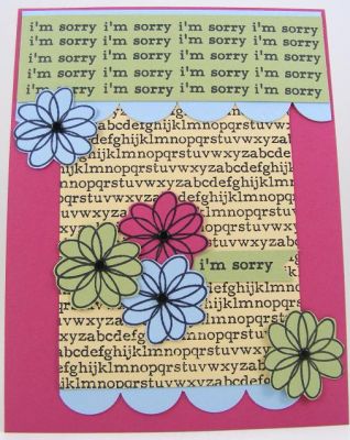 I'm Sorry Card
Stamp sets used: type4backgrounds and flower2doodle.
Keywords: type4background flower2doodle
