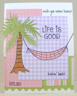 Life Is Good Card
All the stamps on this card are from the island2visit clear stamp set.
Keywords: island2visit