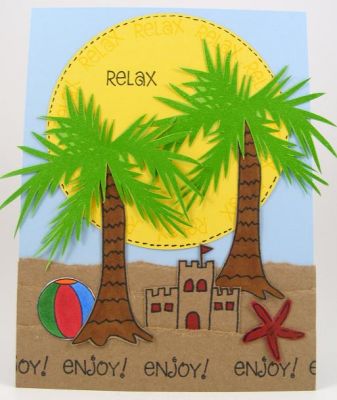 Relax Card
I used island2visit plus summer4fun clear stamp sets.  I love how you can mix and match Stephanie's stamps.  :)
Keywords: island2visit