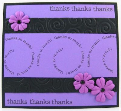 Thanks in Purple Card
Card features swirls4words clear stamps.
Keywords: swirls4words