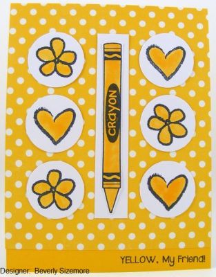 Yellow, My Friend Card
Keywords: crayons2stamp