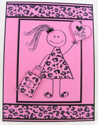 Born To Shop Card
Fun card using the extras4kids and animals4prints clear stamp set plus kids2love.
Keywords: animals4prints kids2love extras4kids