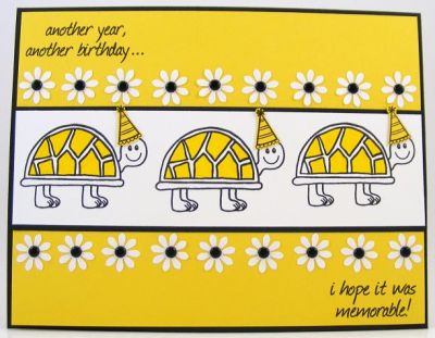 Turtle Birthday Card
Card features late4birthday clear stamp set.
Keywords: late4Bday
