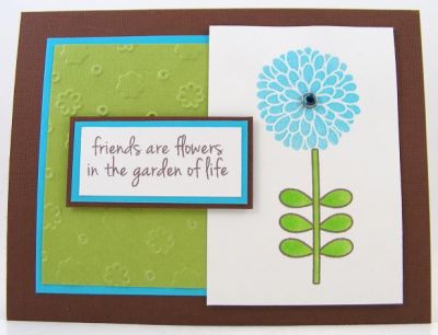 Friends Card
Quick and simple card using moremums2love and embossing folder by Sizzix/Stephanie Barnard.
Keywords: moremums2love