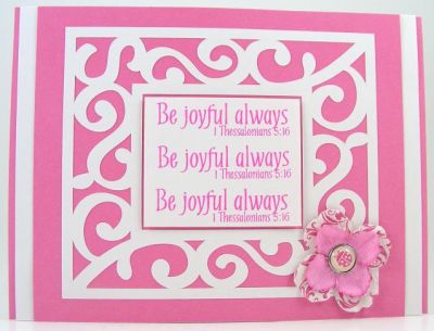 Joyful Card
This card features praise4Him clear stamp set by The {Stamps} Of Life.
The frame was done with the Sizzix eClips.
Keywords: praise4Him