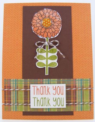Thank You Mum Card
Used more traditional "fall" colors on this one.  :)
Keywords: mums2stamp